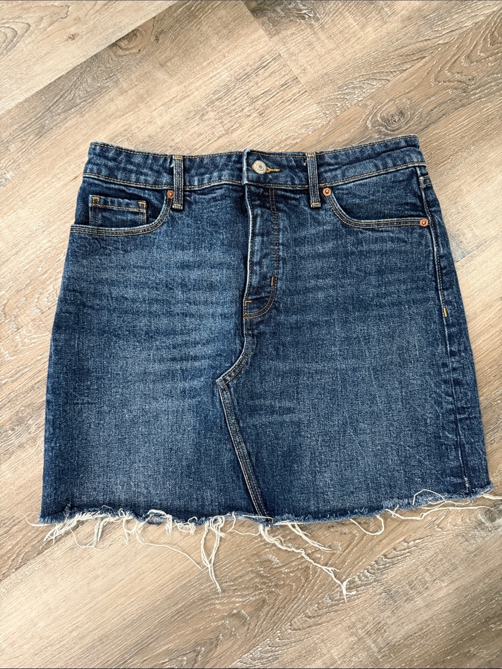 Old Navy Classic Dark Blue Denim Mini Skirt sz 8